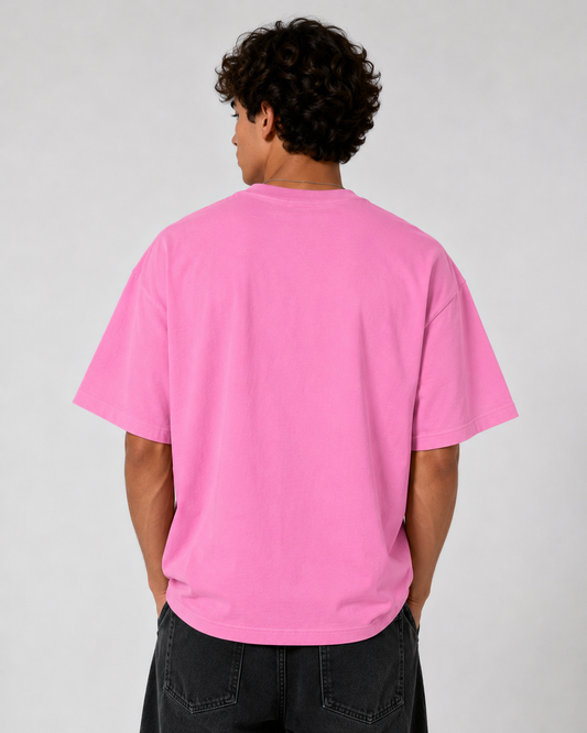 Built From Scratch™ Premium Washed Oversized Cotton Tee - Pink