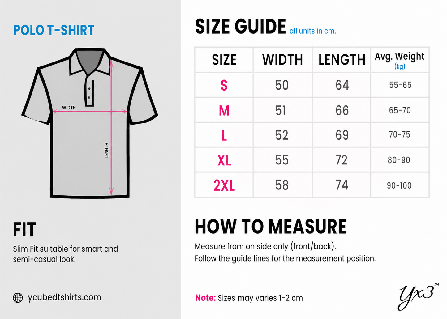 YCubed Premium Polo Shirt – Grey