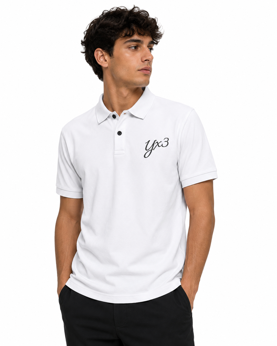 YCubed Premium Polo Shirt – White