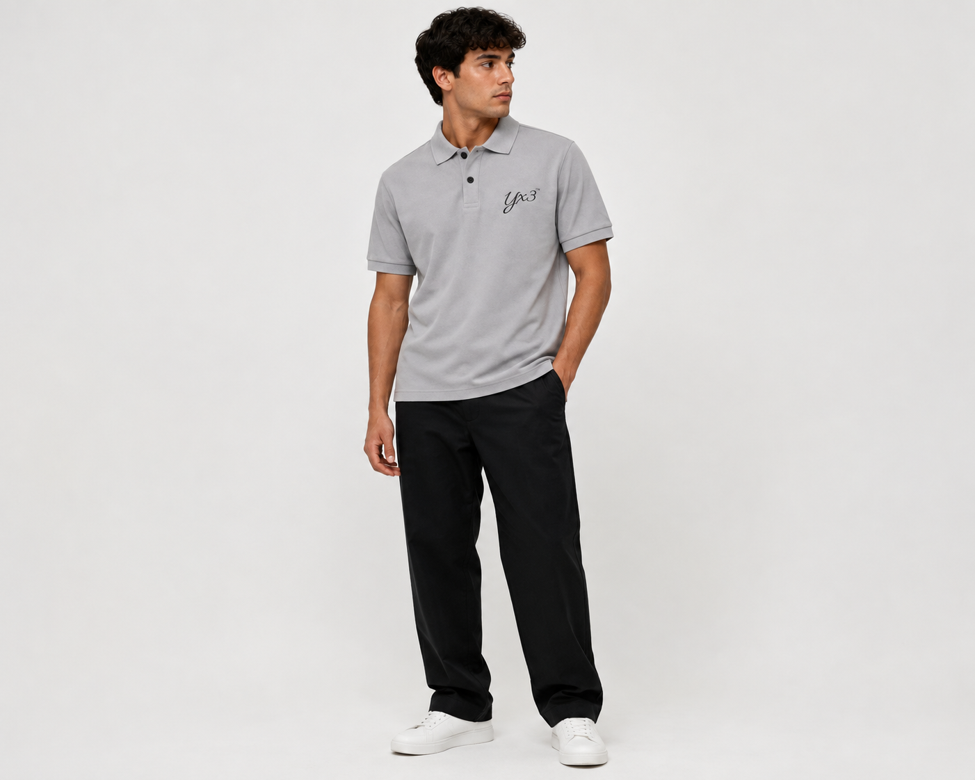 YCubed Premium Polo Shirt – Grey