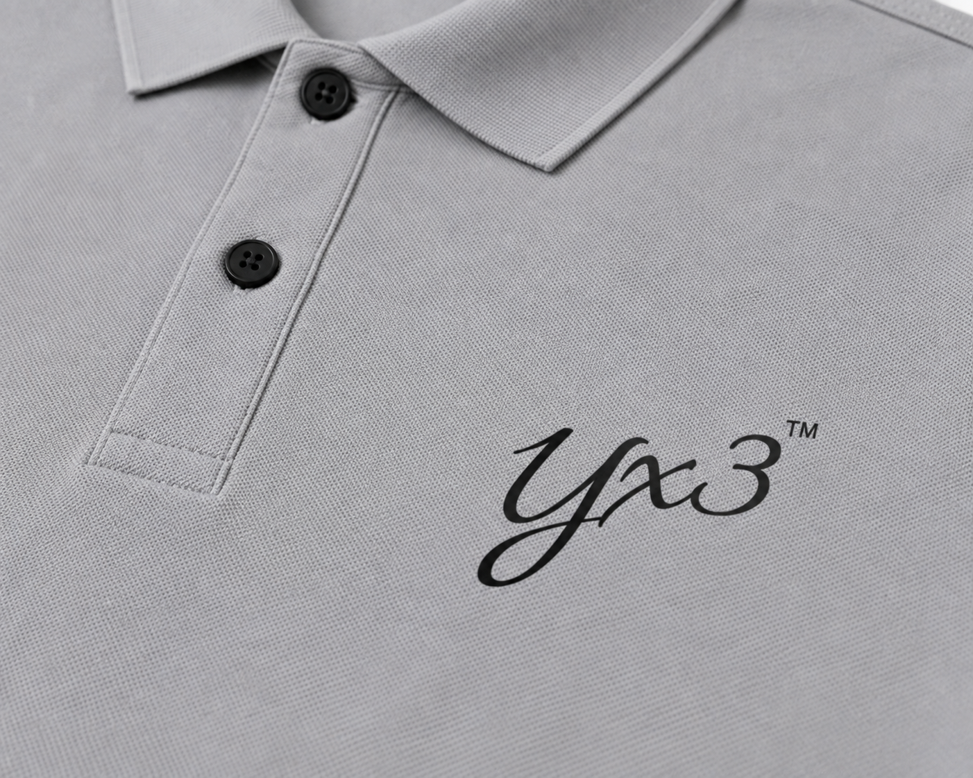 YCubed Premium Polo Shirt – Grey