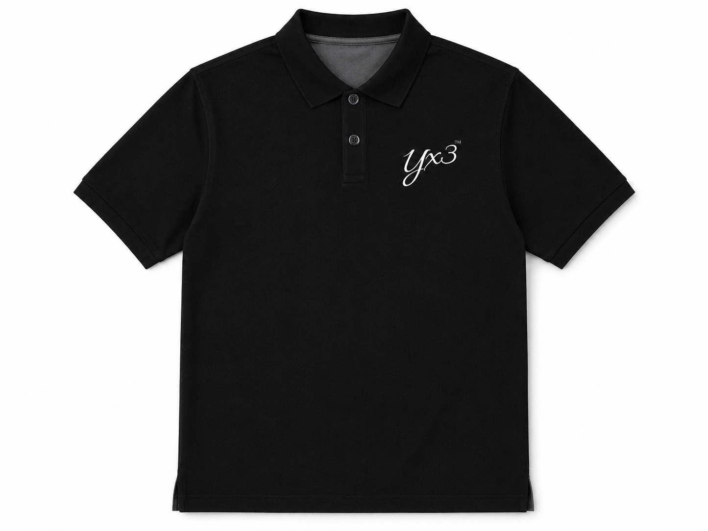 YCubed Premium Polo Shirt – black
