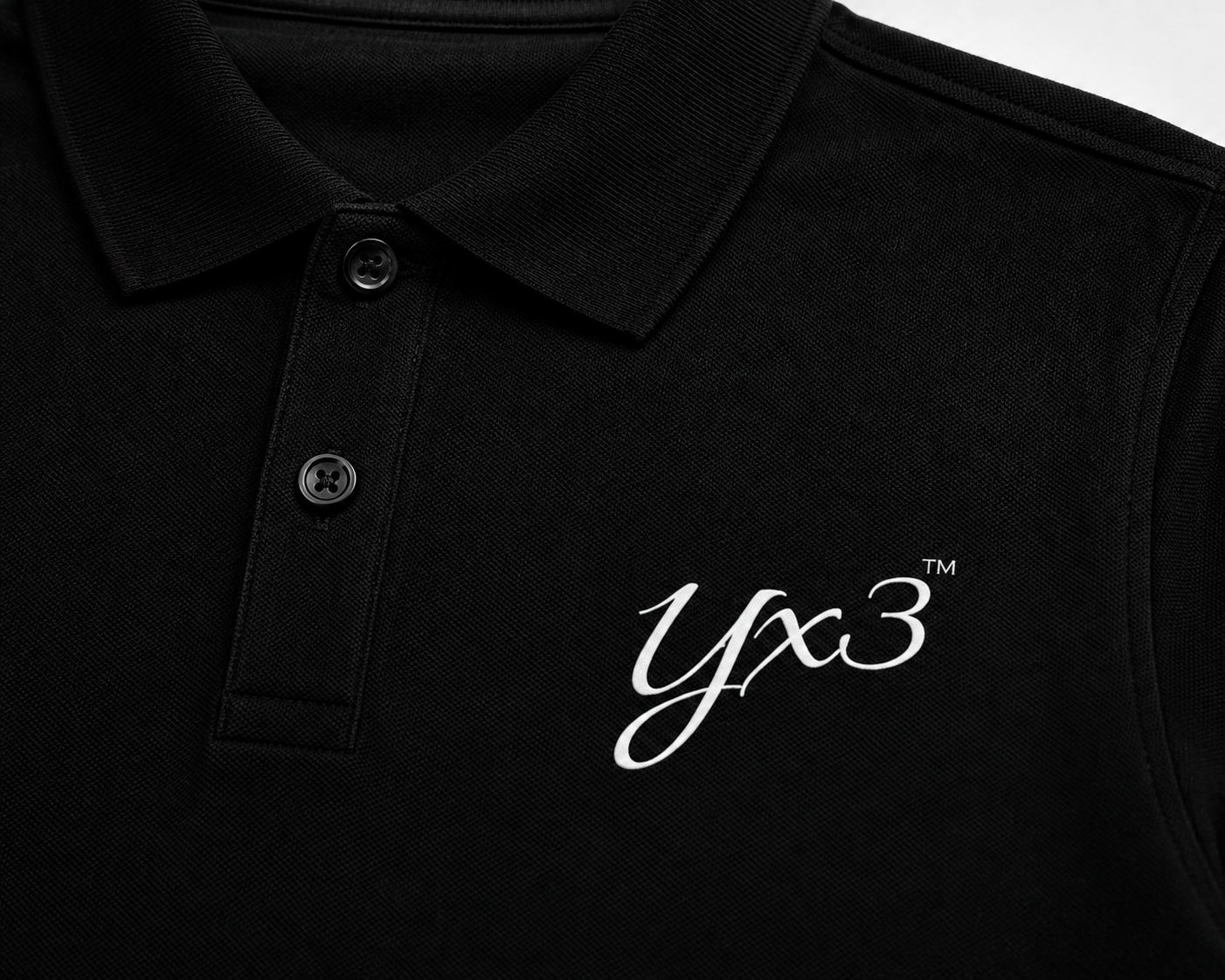 YCubed Premium Polo Shirt – black