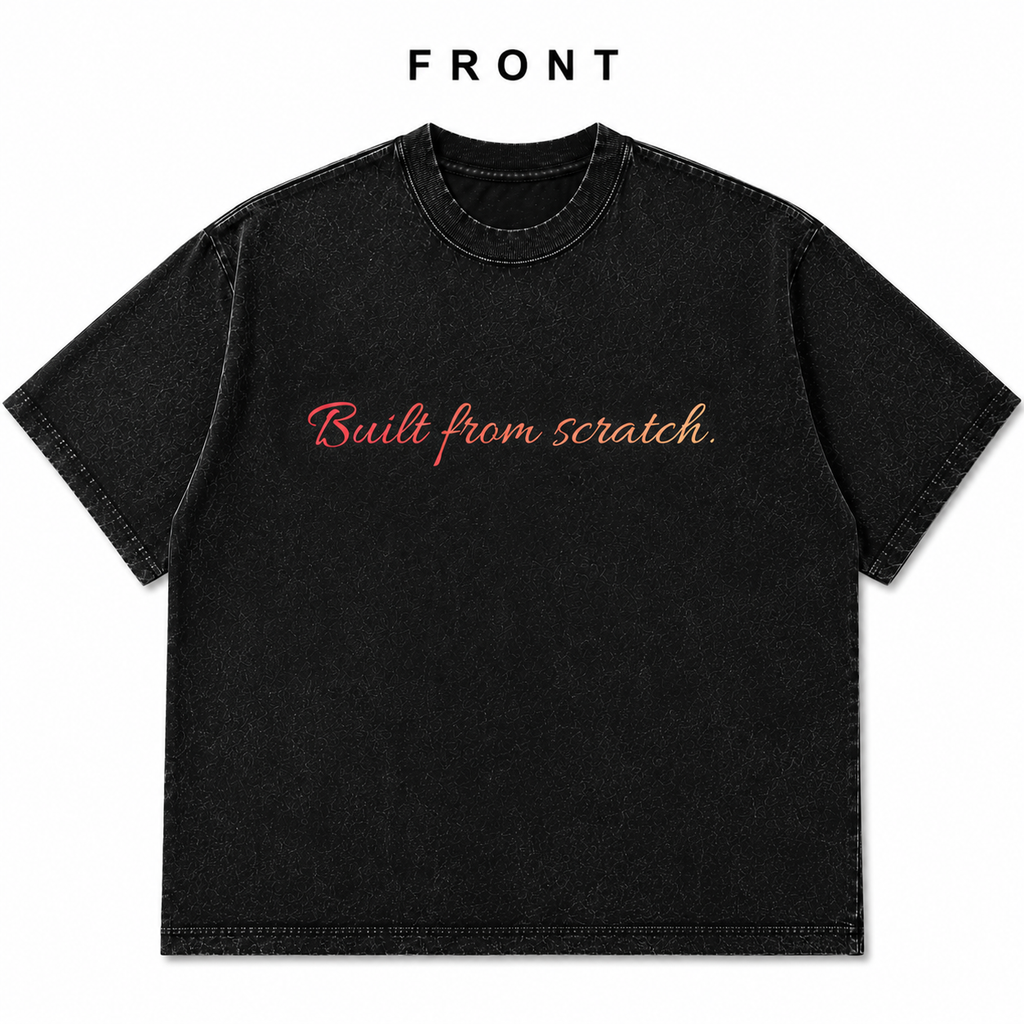 YCubed Built From Scratch™ Washed Oversized Tee