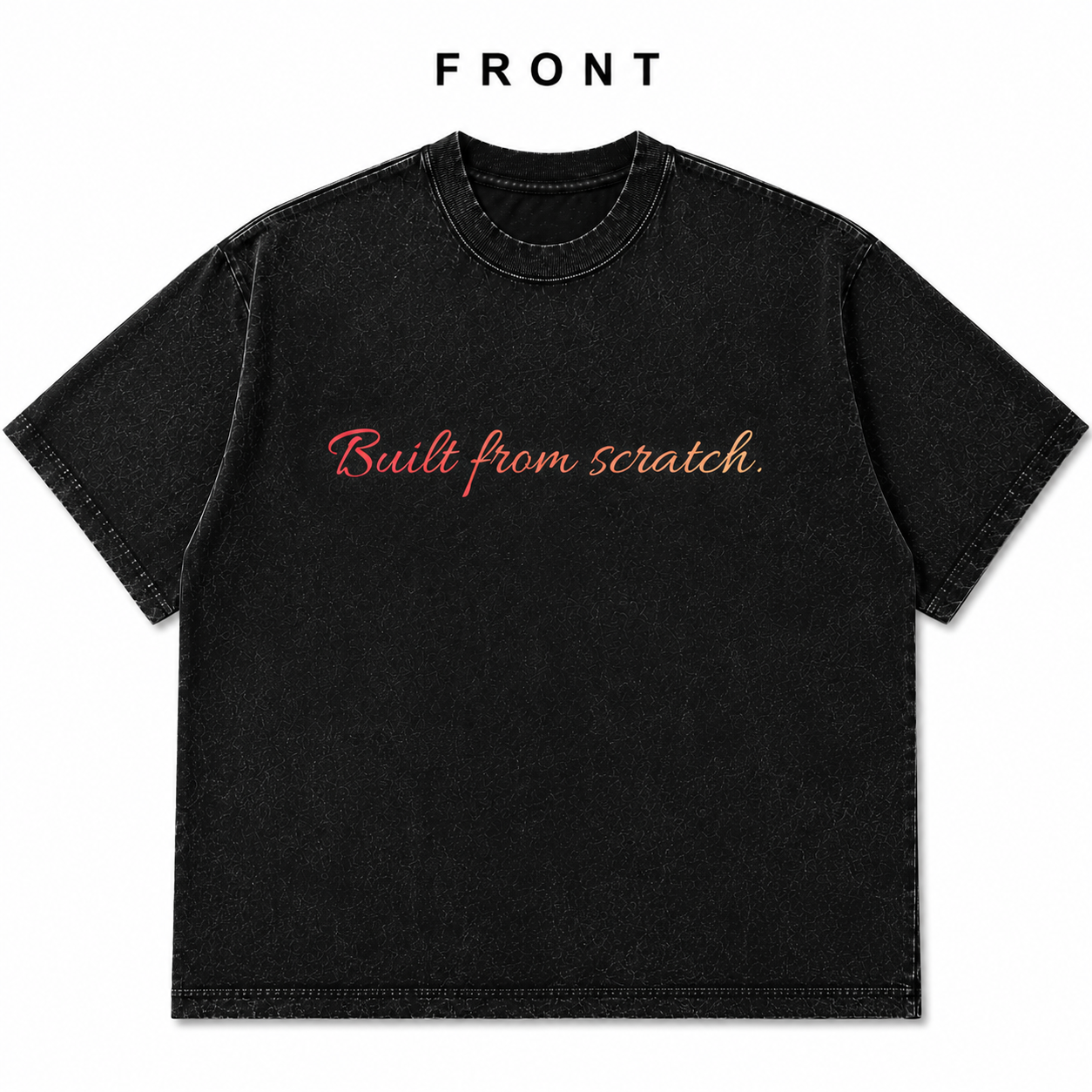 YCubed Built From Scratch™ Washed Oversized Tee