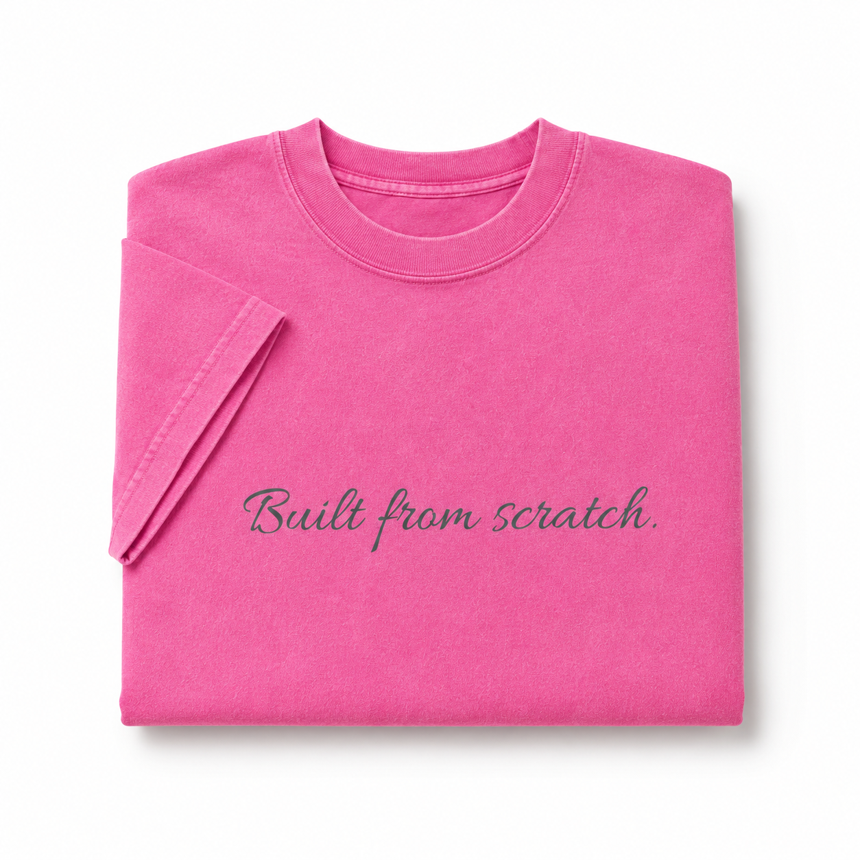 YCubed Built From Scratch™ Washed Oversized Tee (Pink)