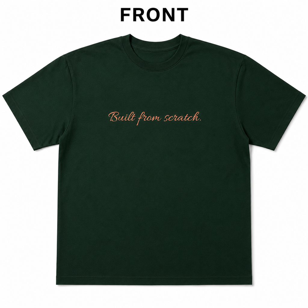 YCubed Built From Scratch™ Washed Oversized Tee (green)