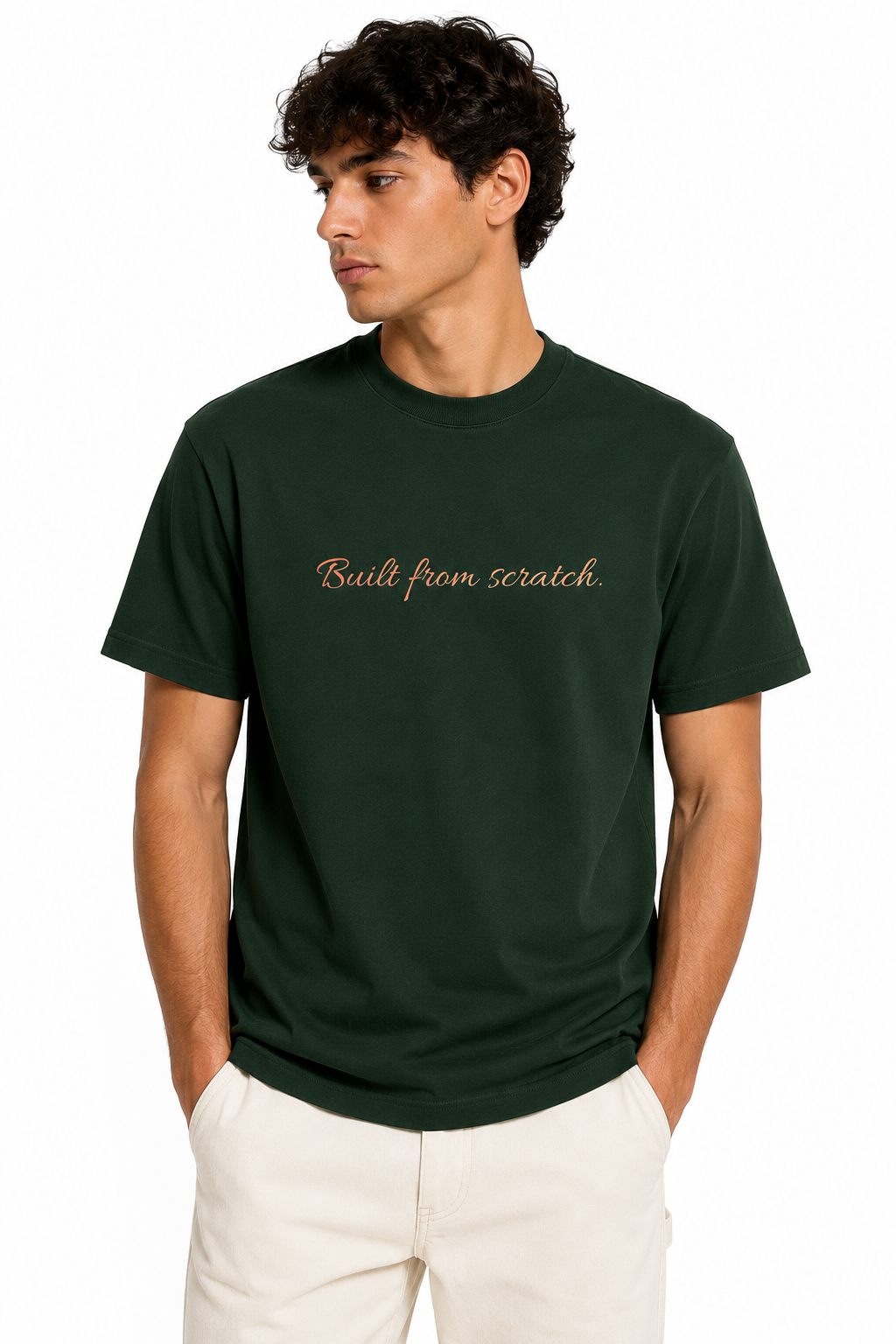 YCubed Built From Scratch™ Washed Oversized Tee (green)