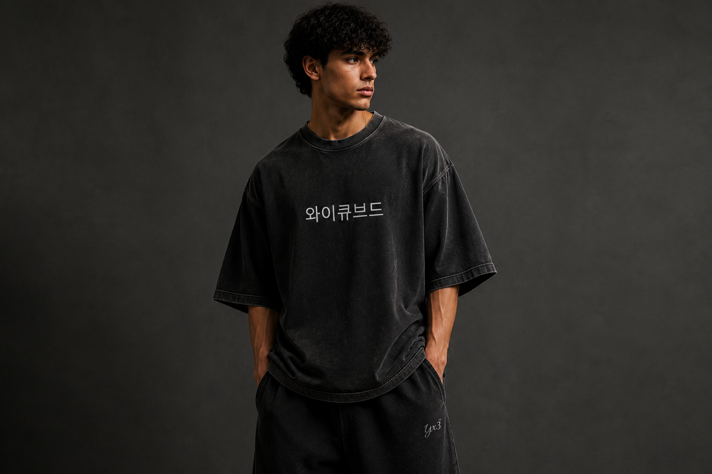 Boulevard™ Premium Washed Oversized Cotton Tee - Black