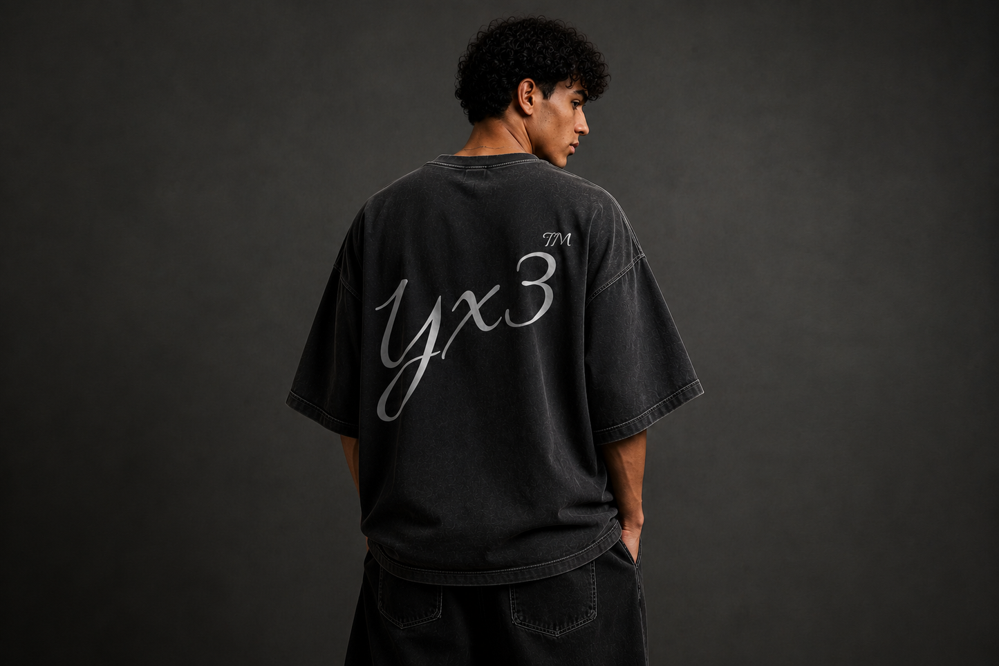 Boulevard™ Premium Washed Oversized Cotton Tee - Black