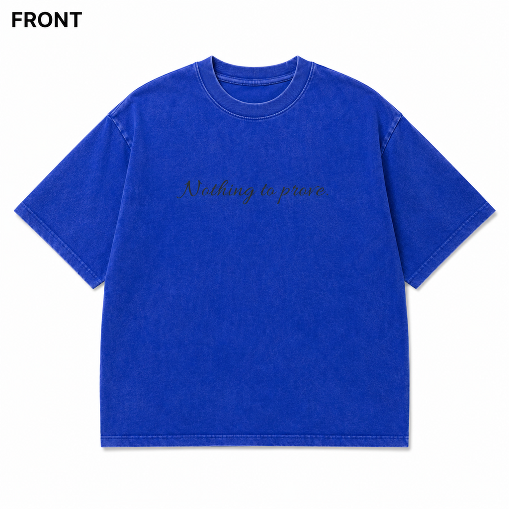 YCubed Nothing To Prove™ Parasola Oversized Tee (blue)