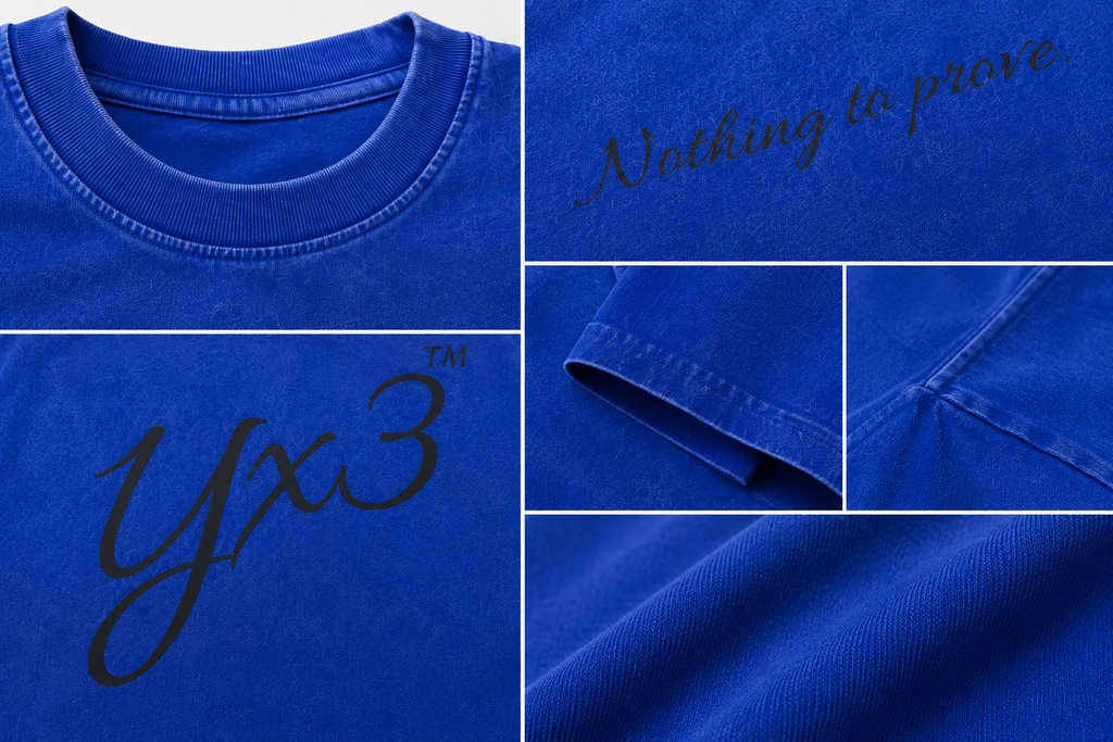 YCubed Nothing To Prove™ Parasola Oversized Tee (blue)