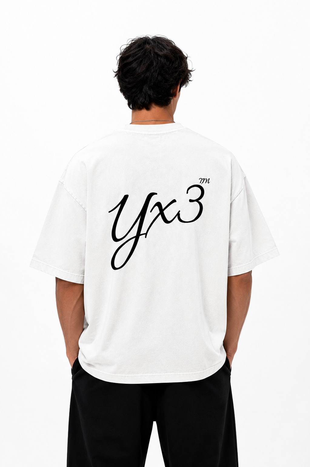 Boulevard™ Premium Washed Oversized Cotton Tee - White