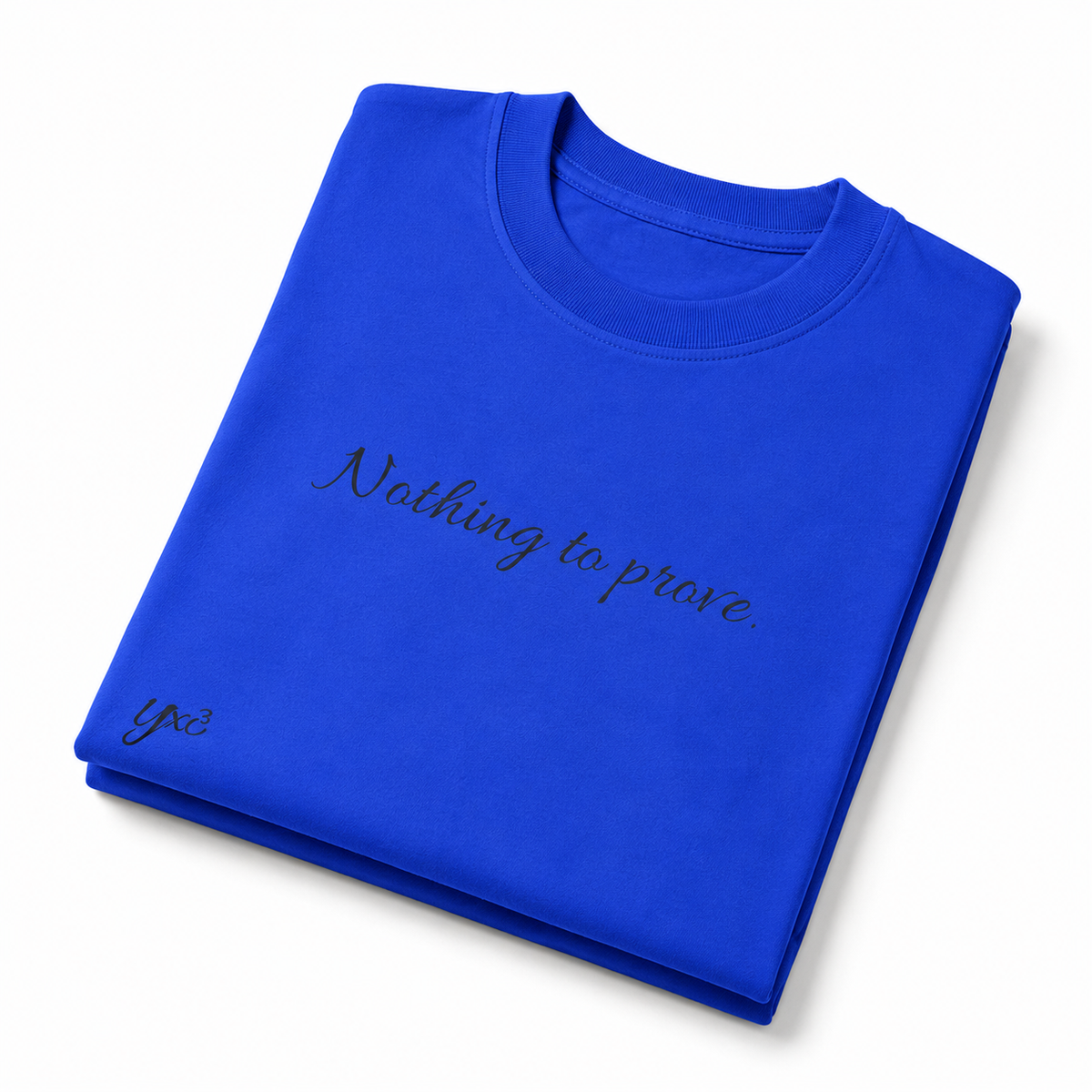 Nothing To Prove™ Premium Parsola Oversized Cotton Tee - Blue