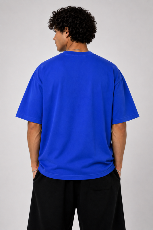 Nothing To Prove™ Premium Parsola Oversized Cotton Tee - Blue