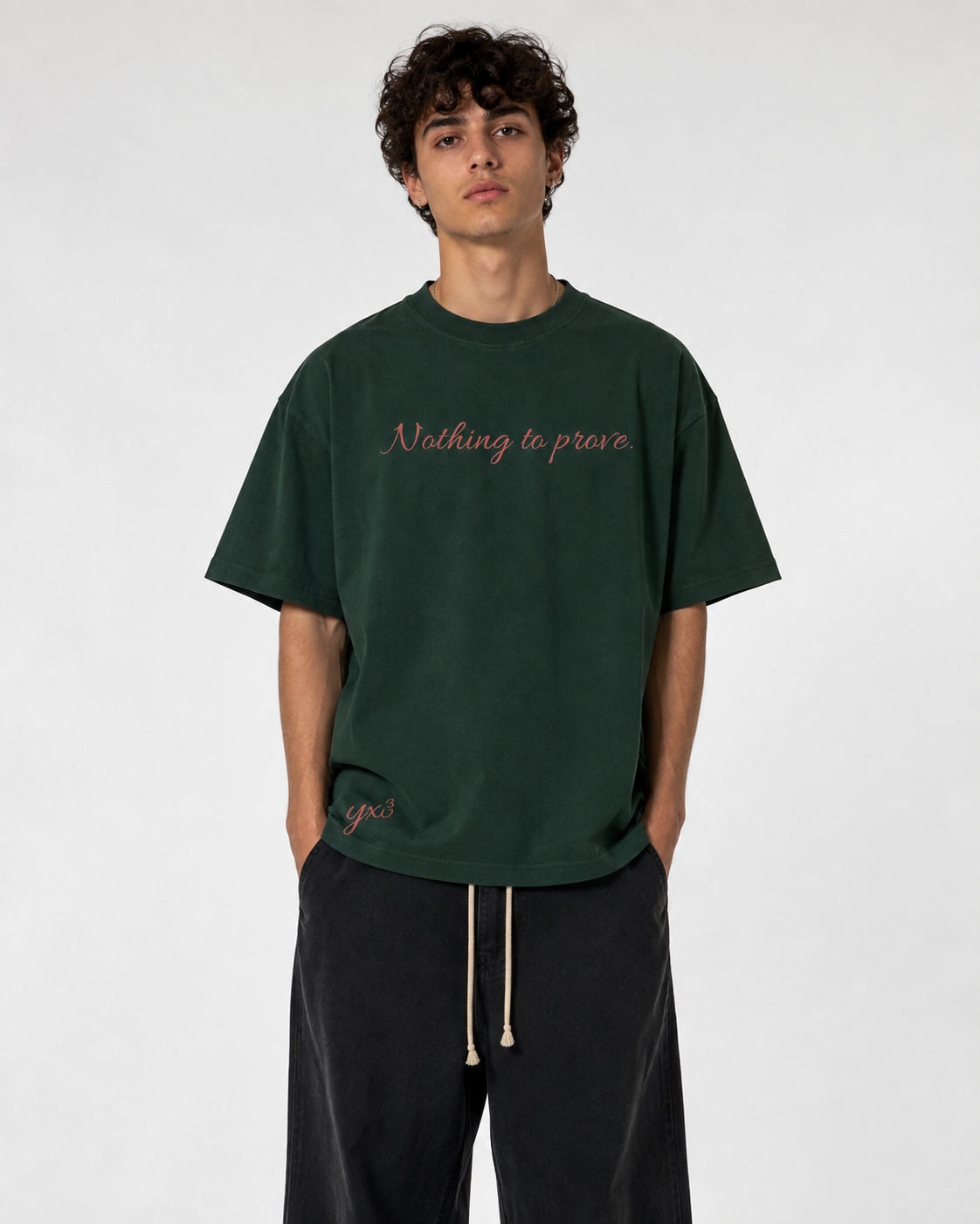 Nothing To Prove™ Premium Washed Oversized Cotton Tee - Green
