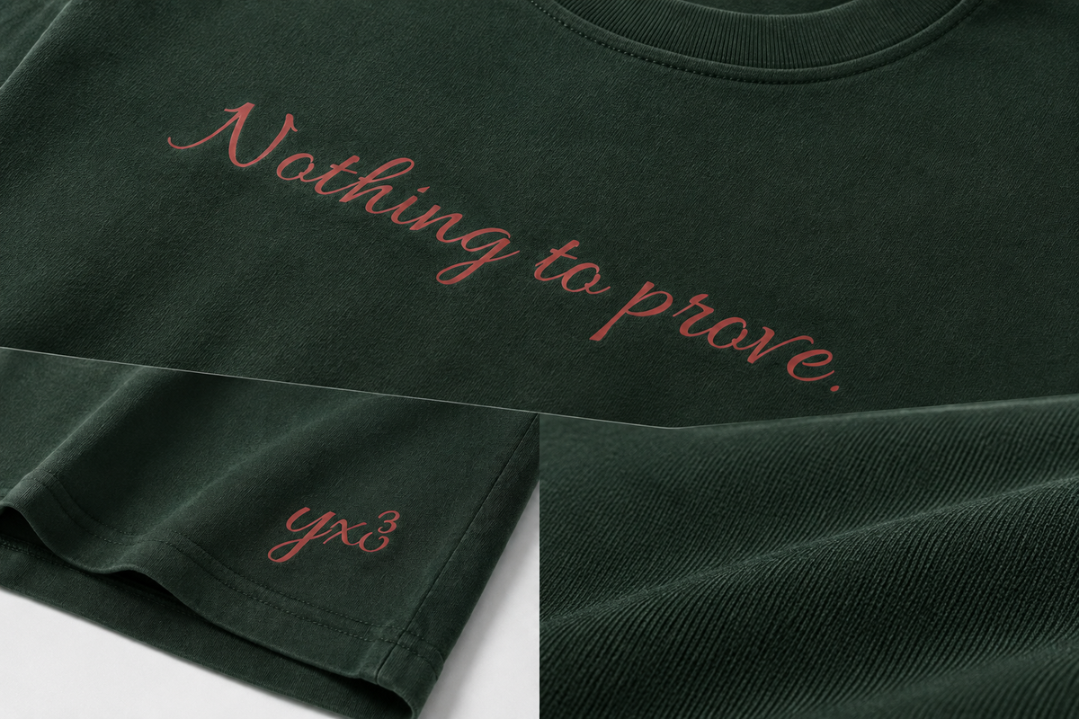 Nothing To Prove™ Premium Washed Oversized Cotton Tee - Green
