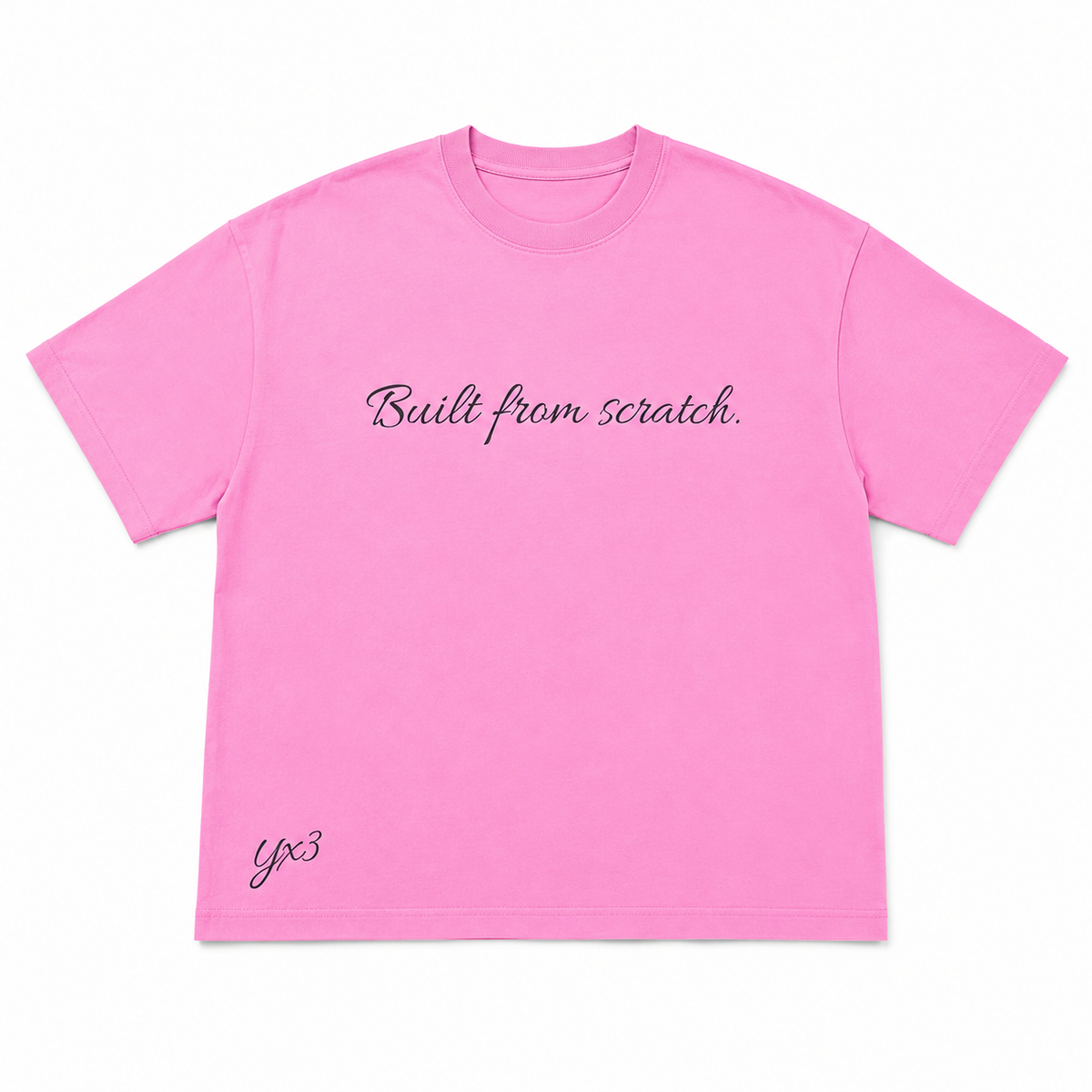 Built From Scratch™ Premium Washed Oversized Cotton Tee - Pink