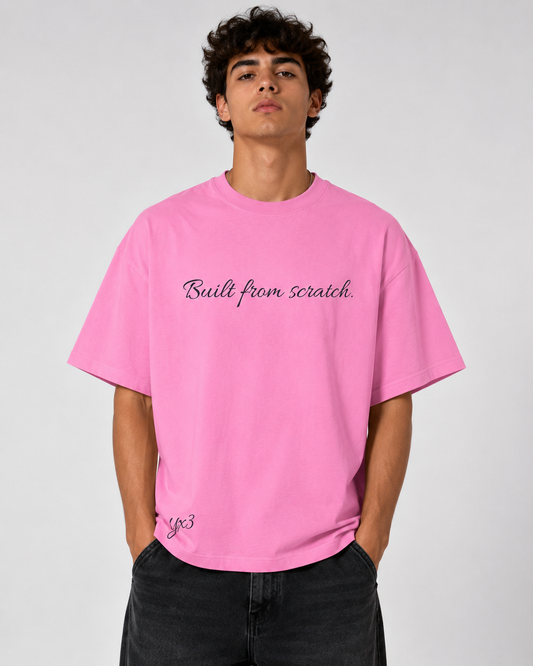 Built From Scratch™ Premium Washed Oversized Cotton Tee - Pink