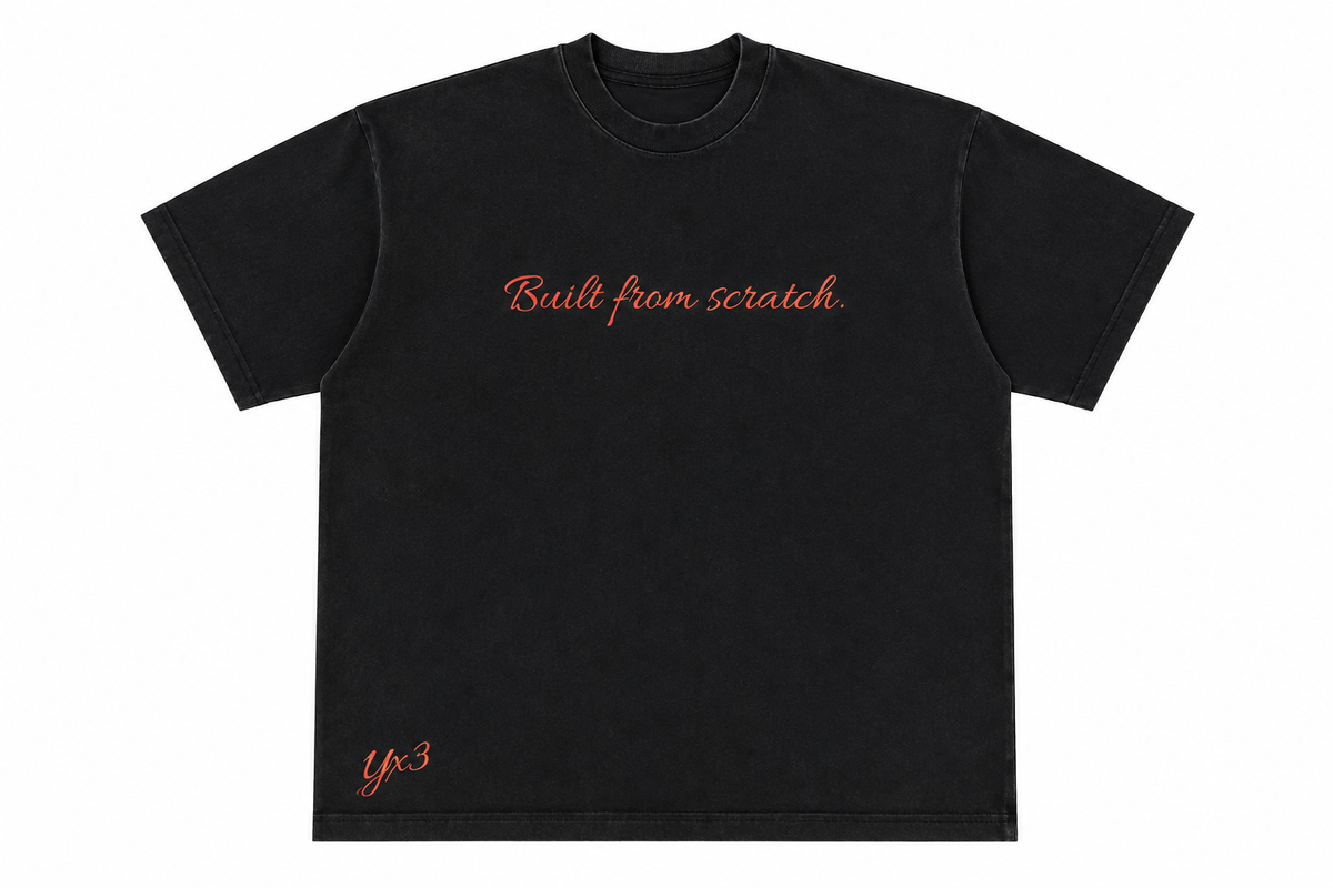 Built From Scratch™ Premium Washed Oversized Cotton Tee - Dark Grey