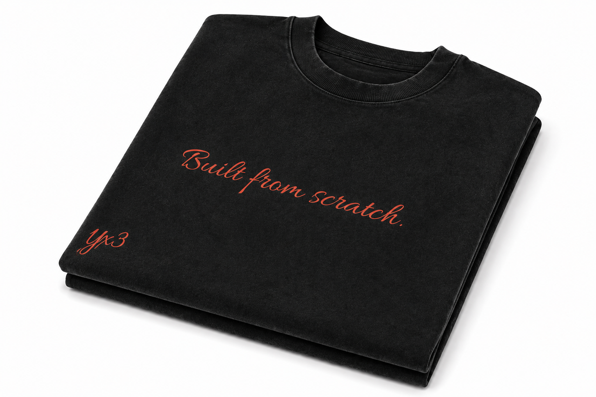 Built From Scratch™ Premium Washed Oversized Cotton Tee - Dark Grey