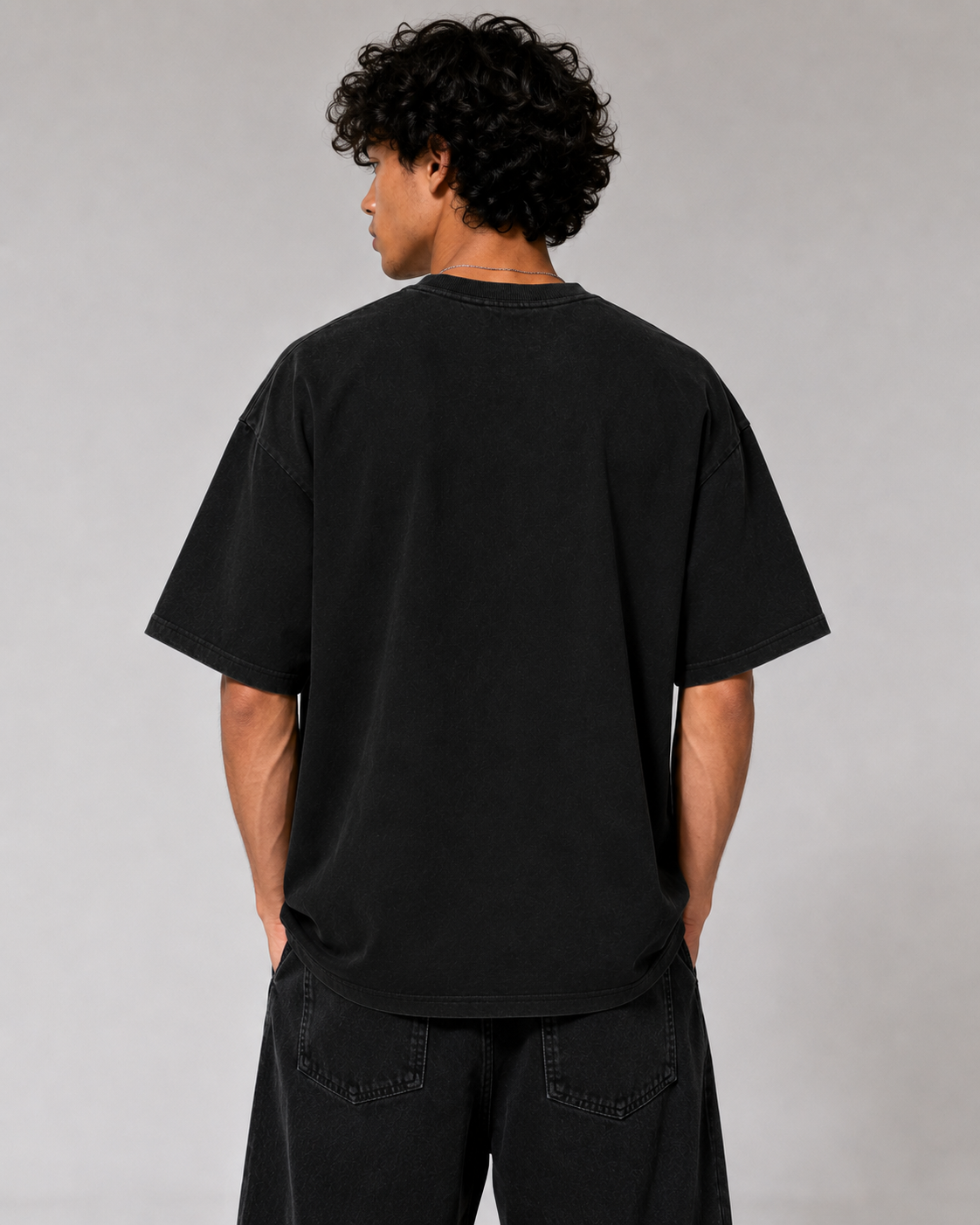 Built From Scratch™ Premium Washed Oversized Cotton Tee - Dark Grey