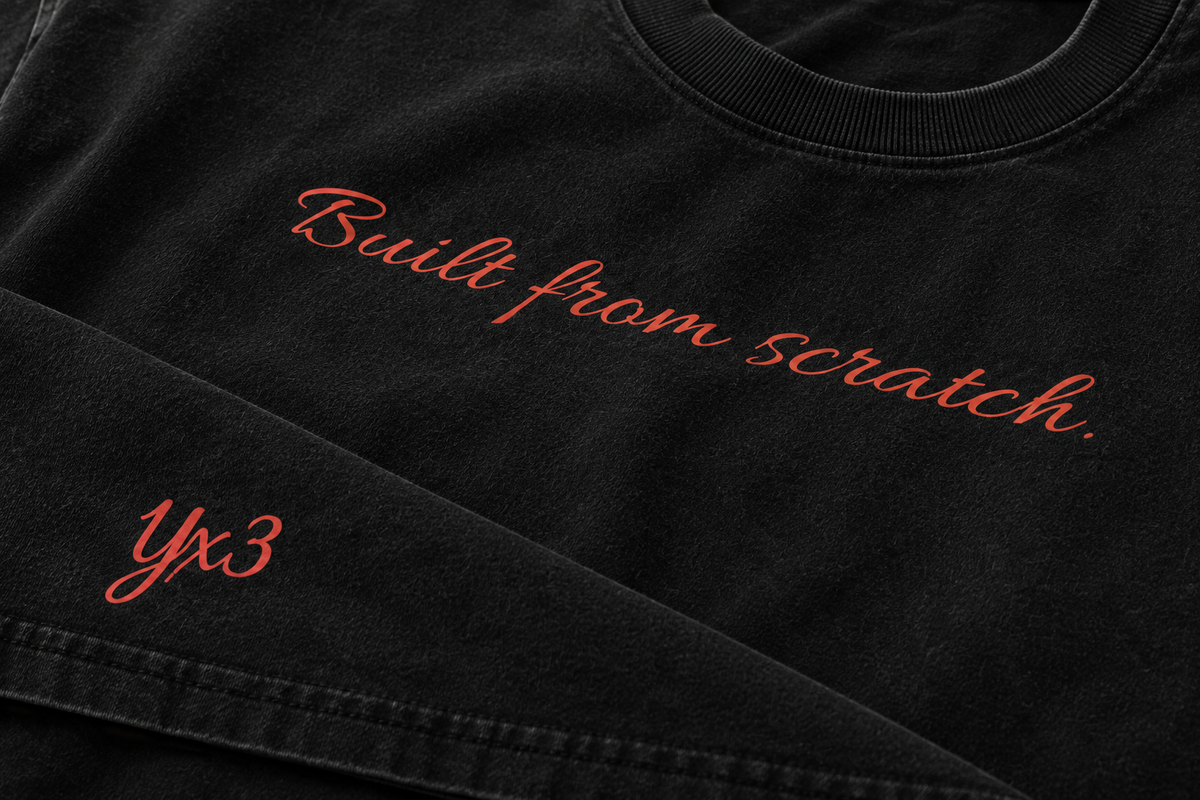 Built From Scratch™ Premium Washed Oversized Cotton Tee - Dark Grey