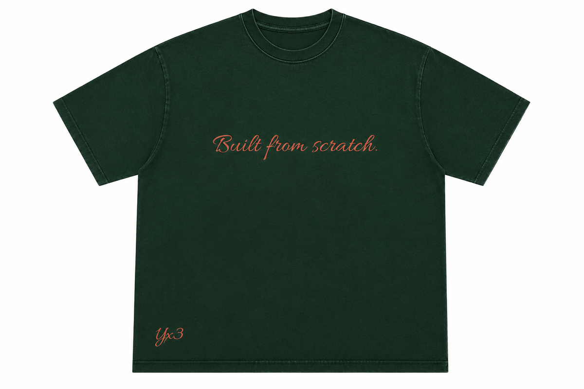 Built From Scratch™ Premium Washed Oversized Cotton Tee - Green