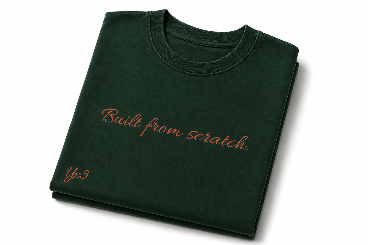 Built From Scratch™ Premium Washed Oversized Cotton Tee - Green