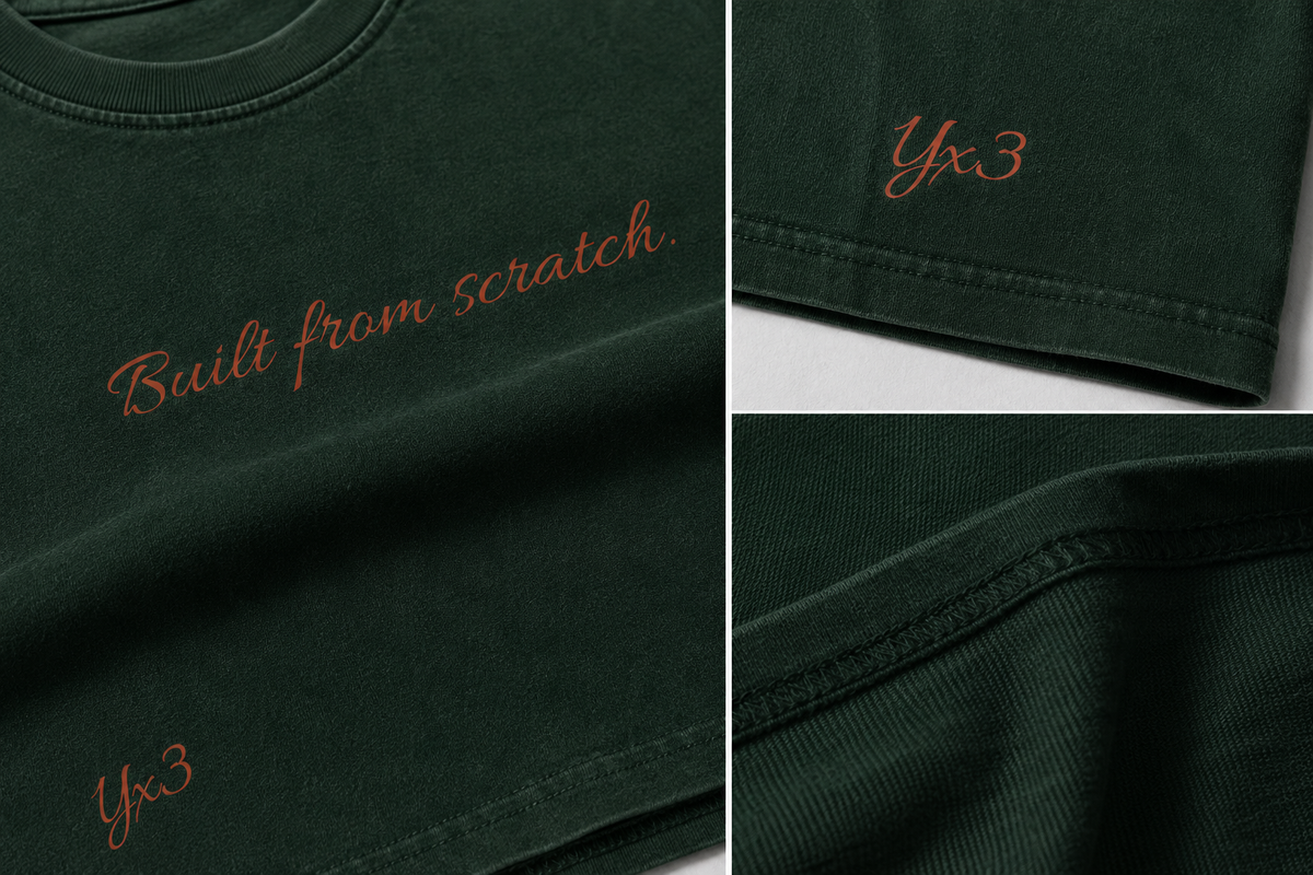 Built From Scratch™ Premium Washed Oversized Cotton Tee - Green