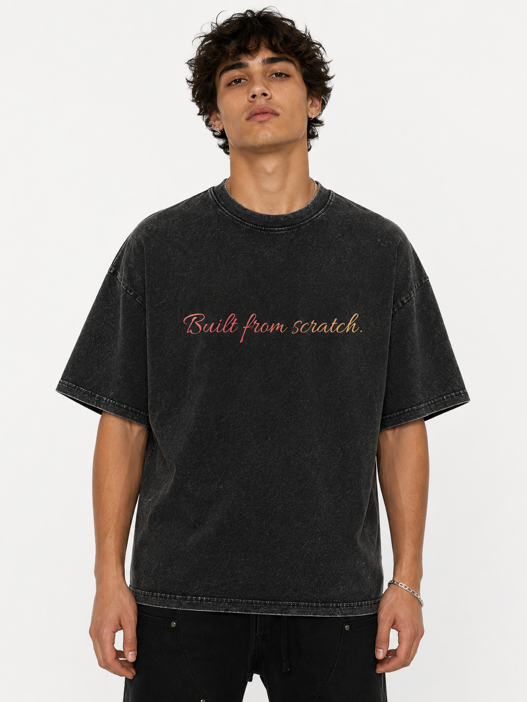 YCubed Built From Scratch™ Washed Oversized Tee