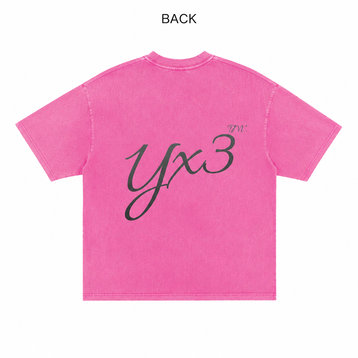 YCubed Built From Scratch™ Washed Oversized Tee (pink)