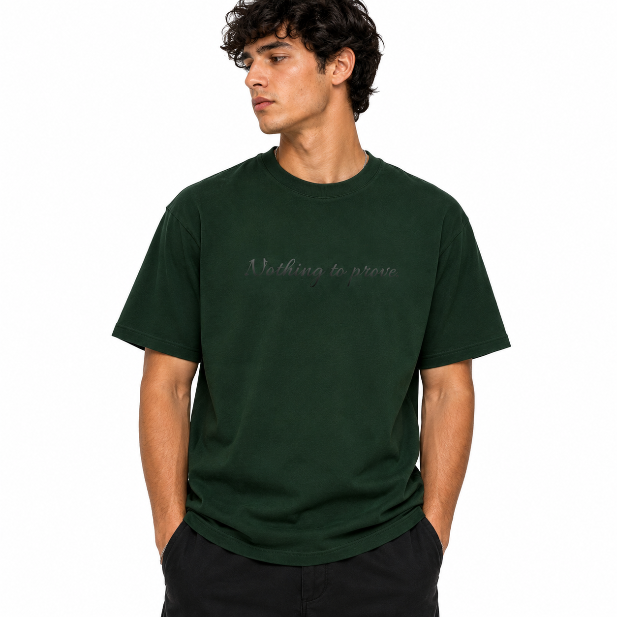 YCubed Nothing To Prove™ Washed Oversized Tee (green)