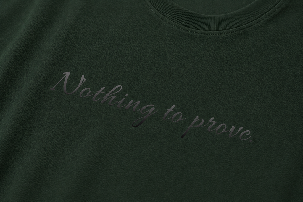 YCubed Nothing To Prove™ Washed Oversized Tee (green)
