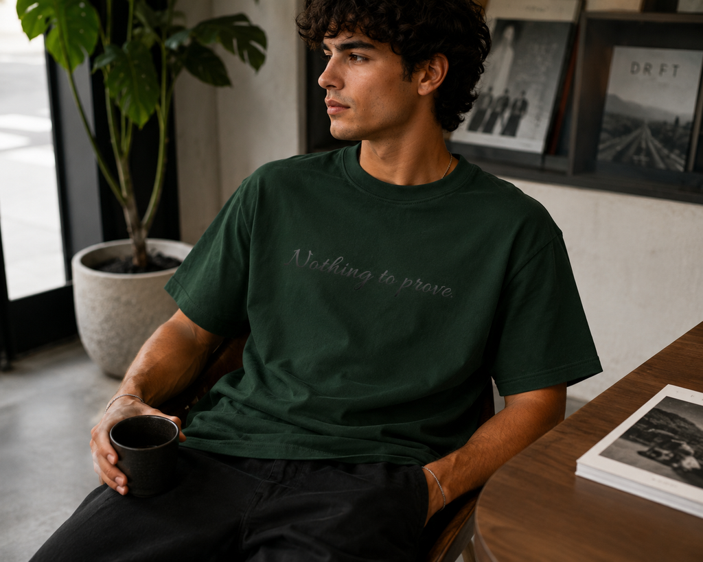 YCubed Nothing To Prove™ Washed Oversized Tee (green)