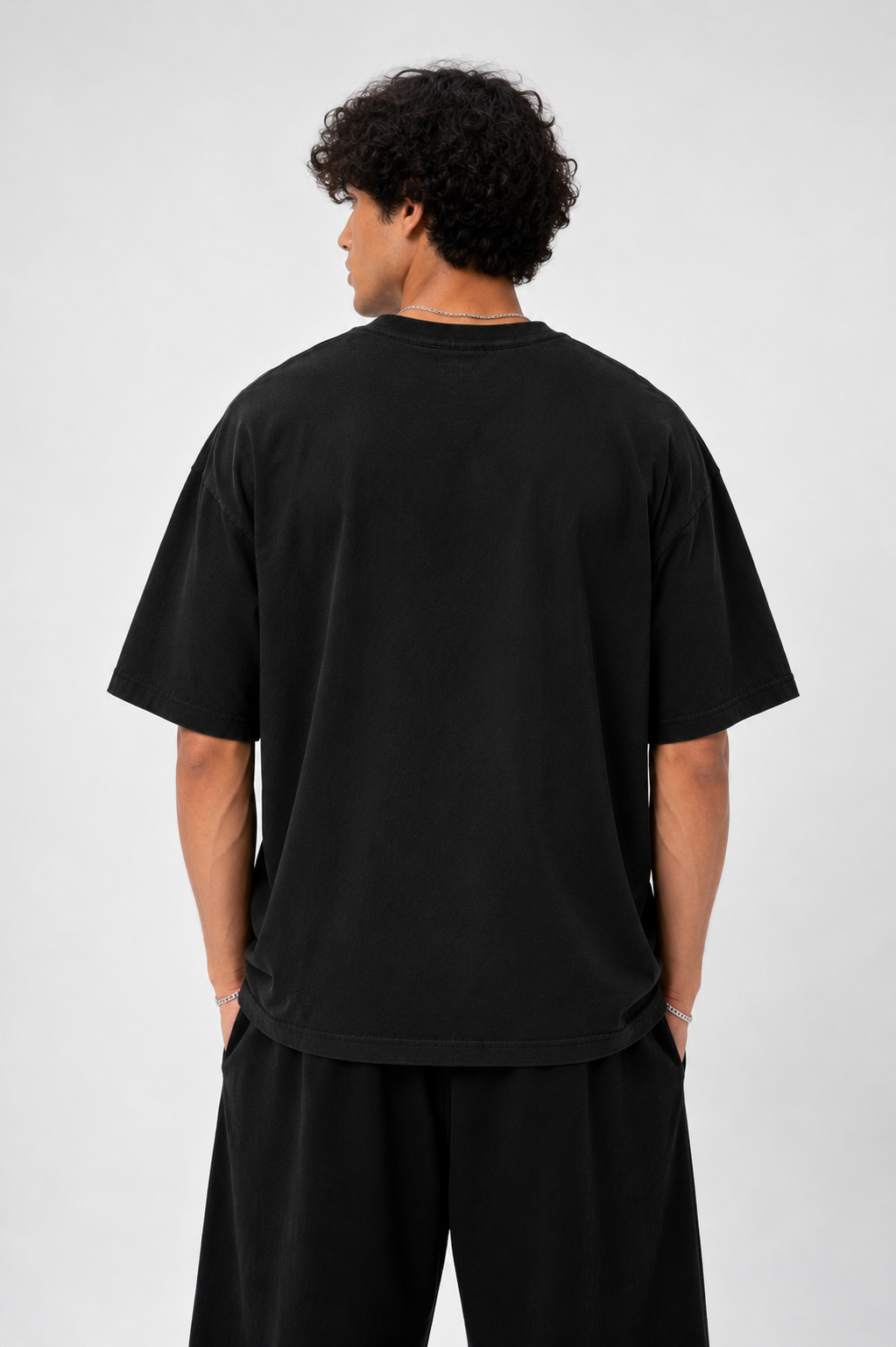 Boulevard™ Premium Oversized Cotton Tee - Black